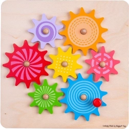 Bigjigs Toys Цветни зъбни колелца за деца