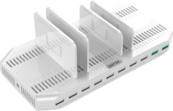 Универсална зарядна станция 10× USB 96 W с бързо зареждане QC 3.0