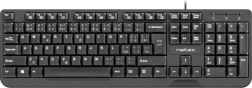 Клавиатура Natec Trout Slim USB CZ/SK 1.8m черна