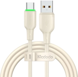 USB‑C кабел Mcdodo с LED диод 1,2 m, бежов
