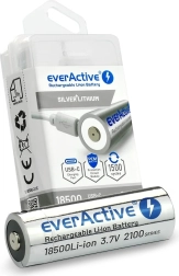 Акумулаторна батерия EverActive 18500 Li-ion 3,7V 2100 mAh USB-C