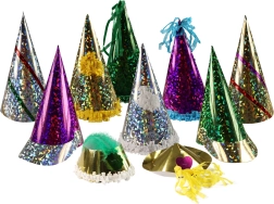 Ball party hats mix of colors – pack of 25 pcs
