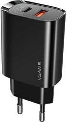 Power adapter 1xUSB-C+1xUSB T35 20W PD3.0 QC3.0 Fast Charging