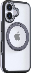 Torras ostand r fusion case for iphone 16 plus black