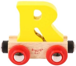 Bigjigs Rail вагонче за дървена влакче-писта, буква R
