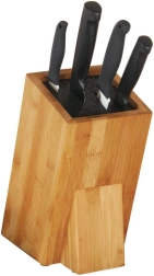 Бамбукова стойка за ножове с универсална вложка