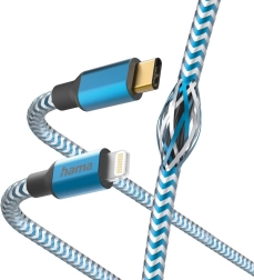 Hama Reflected charging and data cable USB-C – Lightning 1.5 m blue