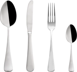 Stainless steel cutlery set for 6 people, 24 pcs