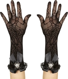 Ръкавели с мотив паяжини