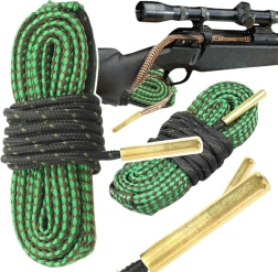 Почистващо въже за цев с вградени месингови четки 5.56/.223/.22