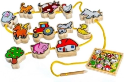 Дървена нанизвачка Моите първи животни