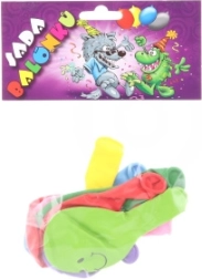 Надуваеми балони с щампа Смайлик - 9 бр.