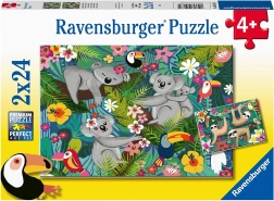 Пъзел RAVENSBURGER Коали и ленивци 2×24 части