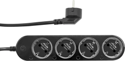 Смарт разклонител Shelly Power Strip 4 Gen4, Zigbee/Matter, черен