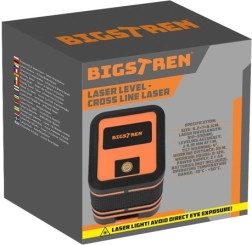 Кръстосан лазер BIGSTREN със зелен лъч и калъф