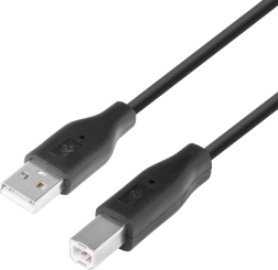 USB кабел AM-BM 1,8 м черен