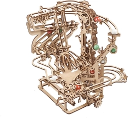 UGEARS Wooden Mechanical Marble Run with Chain Drive – 3D Puzzle
