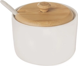 Порцеланова захарница с лъжичка WHITELINE 240 мл