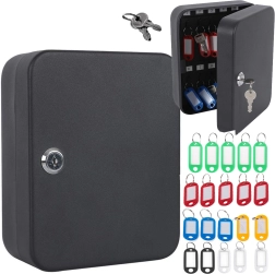 Метален заключващ се шкаф за ключове за 48 ключа, за стенен монтаж