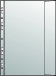 Transparent B4 Sleeve with Flap and Euro Hanger, 120 Microns