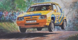 Модел на автомобил Škoda Favorit Rallye 96 в мащаб 1:72