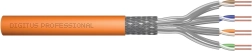 CAT7, S/FTP, Dca, solid, AWG 23/1, LSOH, 50m, orange