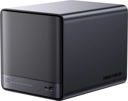 Мини PC NAS MINISFORUM N5 Pro с AMD Ryzen AI 9 HX Pro 370, 32 GB RAM и 128 GB SSD