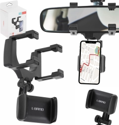 Държач за телефон за автомобил за огледало за обратно виждане с въртене