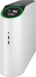 Резервно захранване APC Back-UPS Pro 2200VA за гейминг, 230 V, чиста синусоида, LCD, бял, Schuko
