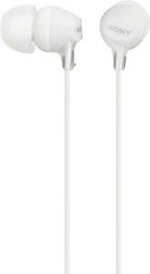 Слушалки Sony MDR-EX15AP с микрофон бели