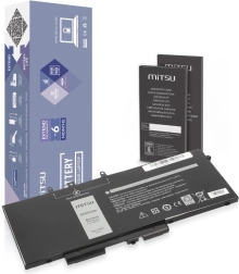 MITSU Battery for Dell Latitude and Precision 8500 mAh 64.6 Wh