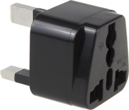 Travel Adapter EU to UK Maclean MCE154 Black