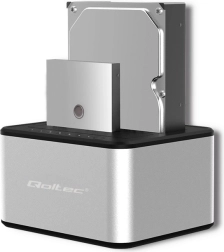 Докинг станция за дискове 2× HDD/SSD 2.5"/3.5" SATA с USB 3.0 и офлайн клониране