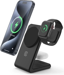 MagSpot Stand 3‑in‑1 Wireless Charger with MagSafe for iPhone, Apple Watch and AirPods