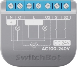 Интелигентно двуканално реле SwitchBot Relay Switch 2PM с поддръжка на Matter и измерване на консумацията