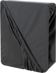 Ruhhy jersey fitted sheet with elastic 180 × 200 cm, grey
