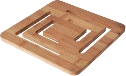 Bamboo pot trivet 20 × 20 cm