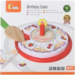 Wooden Birthday Cake for Slicing VIGA