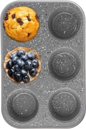Granite muffin pan GRANDE, 6 pcs