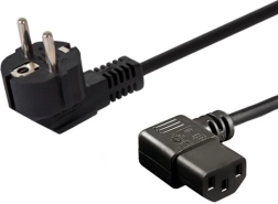 Захранващ кабел Schuko (M) ъглов - IEC C13 ъглов 1,8 m