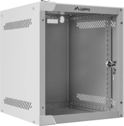 Lanberg 10-инчов стенен мрежов шкаф 6U 280x310mm сив
