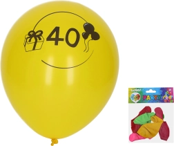 Балони 30 см с число 40 – комплект 5 бр.