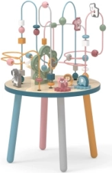 Дървена активна масичка с мъниста-лабиринт VIGA POLARB