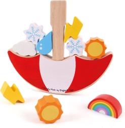 Дървена балансова игра Времето BIGJIGS TOYS