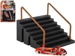 Скейткорд за пръсти със стълби и парапет 9 см