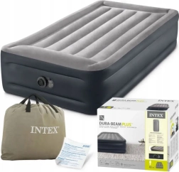 Надуваемо единично легло 191 × 99 × 42 cm с вградена електрическа помпа INTEX