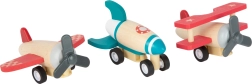 Wooden Wind-Up Toys – Airplanes and Rocket