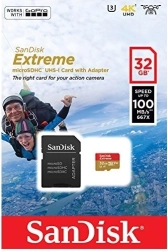 SanDisk Extreme 32GB microSDHC карта за 4K и Full HD