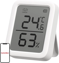Интелигентен термометър и хигрометър SWITCHBOT Meter Plus с 3" дисплей