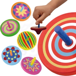 Цветен дървен пумпал VIGA